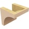 Ekena Millwork 5"W x 5"D x 5"H Wide Stockport Rough Cedar Woodgrain TimberThane Corbel, Primed Tan CORUR05X05X05STORCPR - alternate 4